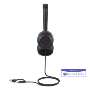 UH35 Dual Teams USB-C/A - Yealink USB Wired Headset with USB-C and USB-A for Microsoft Teams  1308163