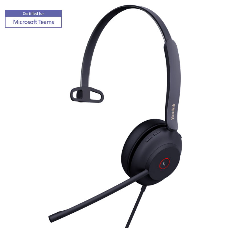UH37 Mono UC USB-C/A - Yealink USB Wired Mono headset 1308143