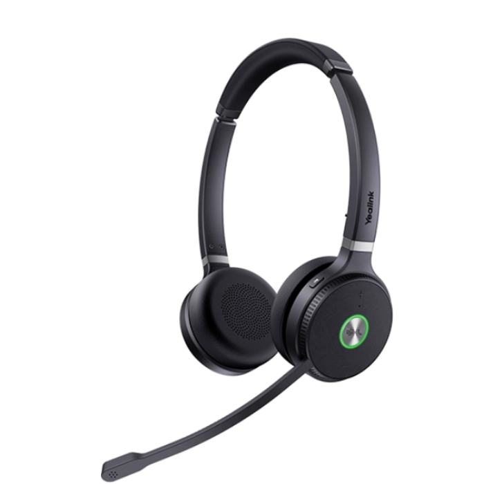 WH66-DUAL-TEAMS Yealink Premier DECT Wireless Headset for Microsoft Teams - Binaural Headset, Certified for Microsoft Teams, All-in-One UC Workstation, USB Connection