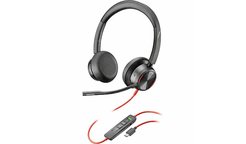 Poly Blackwire 8225 Headset +USB-C/A Adapter TAA 7E2K6AA#ABA