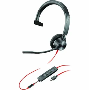 Poly Blackwire 3315 Headset +USB-C/A Adapter TAA (8M3U4AA#ABA)