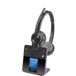 Poly Savi 8420 Office Stereo Microsoft Teams Certified DECT Headset (Desk Phone + PC + Mobile) 8L7F6AA