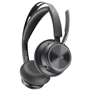 Poly Voyager Focus 2 Microsoft Teams Certified USB-C-C Headset +USB-C/A Adapter +Charging Stand 9T9J6AA