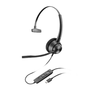 Poly EncorePro 310 Monaural USB-A Headset TAA (767G1AA)