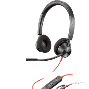 Poly Blackwire 3320 Stereo USB-C Headset +USB-C/A Adapter (8X219AA)