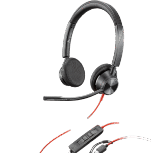 Poly Blackwire 3325 Stereo USB-C Headset +3.5mm Plug +USB-C/A Adapter 8X221AA