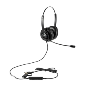 SHG S 5400 USB Binaural, over the head, leatherette ear cushions, passive noise canceling mic, USB-A
